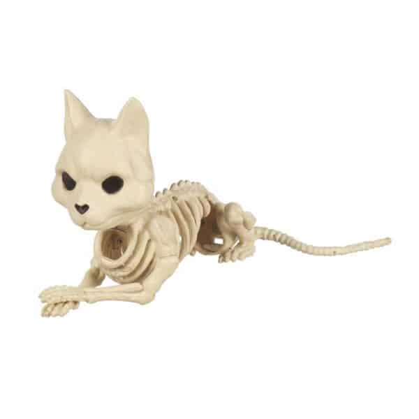 Seasons 5.125 in. Skeleton Cat Halloween Decor
