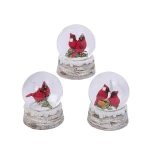 Gerson Multicolored Water Globe Indoor Christmas Decor 4.25 in.