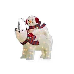 Celebrations Incandescent Clear 31 in. Lighted Bear Yard Decor