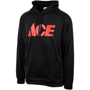 Artcraft M  Unisex Long Sleeve Black Hooded Sweatshirt