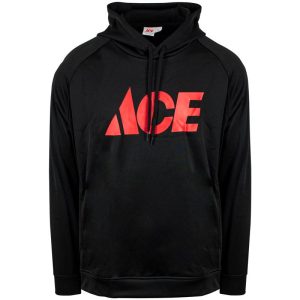 Artcraft 2XL  Unisex Long Sleeve Black Hooded Sweatshirt
