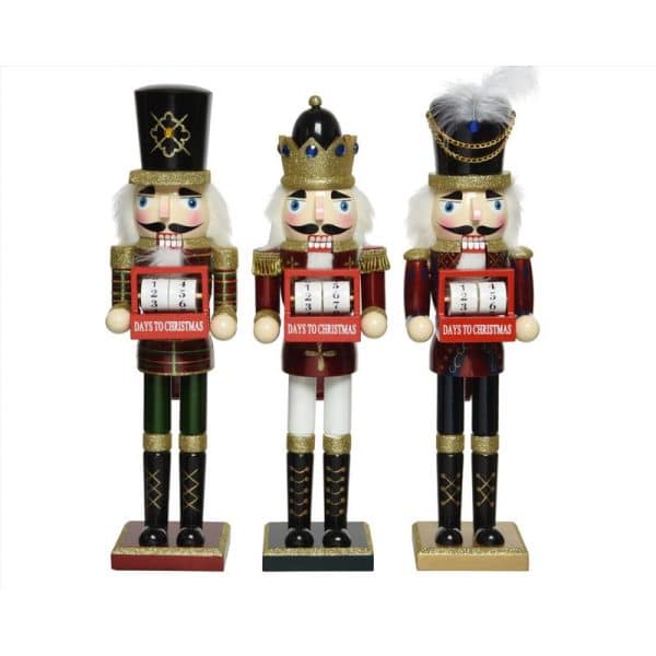 Decoris Multicolored Nutcracker Indoor Christmas Decor 15 in.