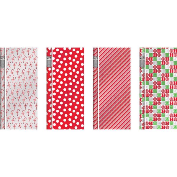 Paper Image Multi-Color Christmas Gift Wrap