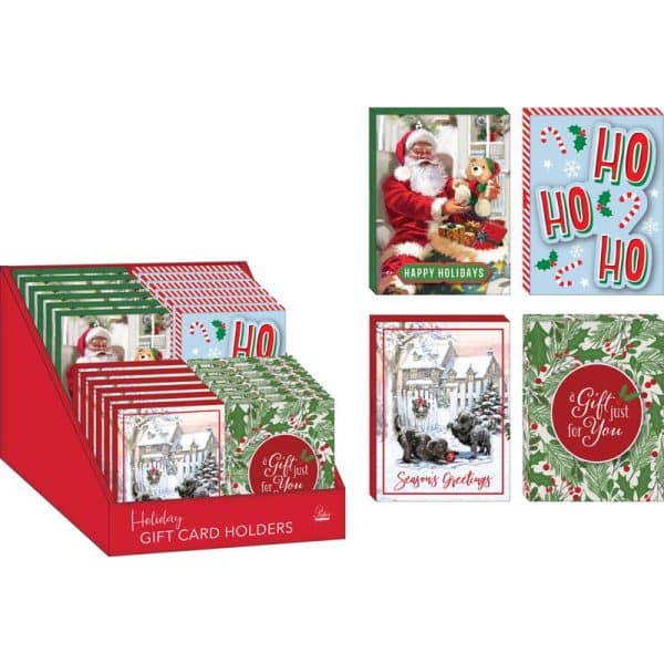 Paper Image Assorted Christmas Gift Card Holder