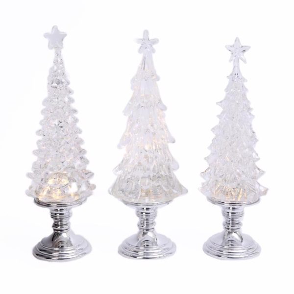 Gerson LED Assorted Water Globe Indoor Christmas Decor