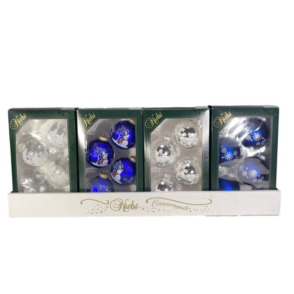 Krebs Blue/Silver/White Ball Indoor Christmas Decor