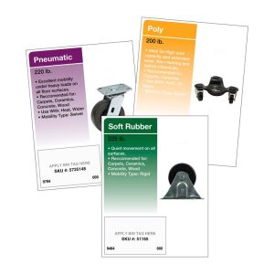 Retail First Inc 18 in. H X 13 in. W X 1 in. L Assorted Casters POP Signage Kit Plastic