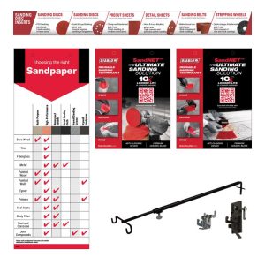Retail First Inc 48 in. H X 7 in. W X 3 in. L Assorted Sandpaper Signage Kit Metal/Styrene