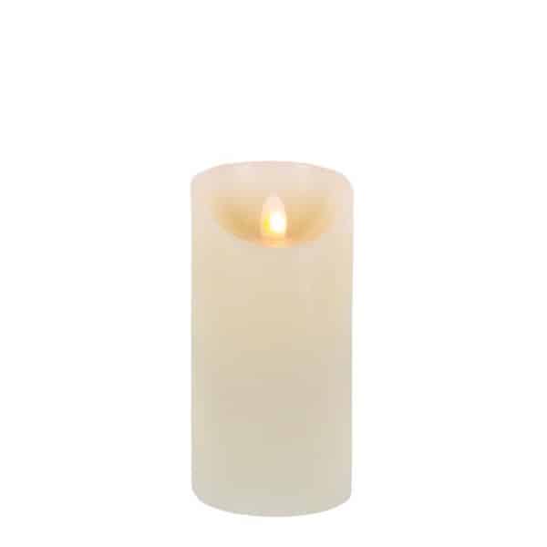 Gerson LED Bisque Flameless Pillar Candle Indoor Christmas Decor 6 in.