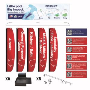 Retail First Inc 6 in. H X 5 in. W Assorted Cleaning HHC Signage Kit Metal/Styrene