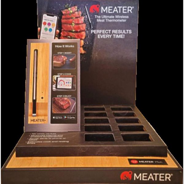 Traeger Meater Plus Brown Display Cardboard