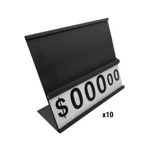 Retail First Inc Black Grilling Table Top Channels POP Display Plastic