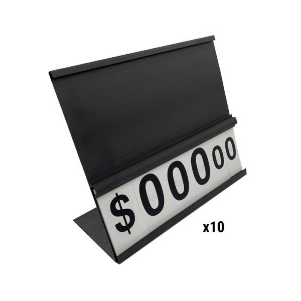 Retail First Inc Black Grilling Table Top Channels POP Display Plastic