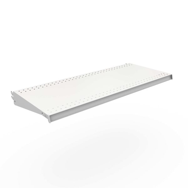 Lozier 1 in. H X 36 in. W X 15 in. L Powder Coated Cool White DL Style Shelf 2 pk