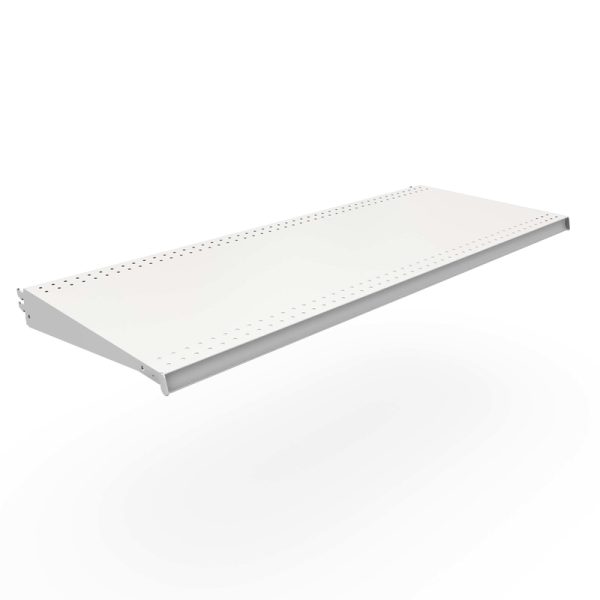 Lozier 1 in. H X 48 in. W X 19 in. L Powder Coated Cool White DL Style Shelf 2 pk