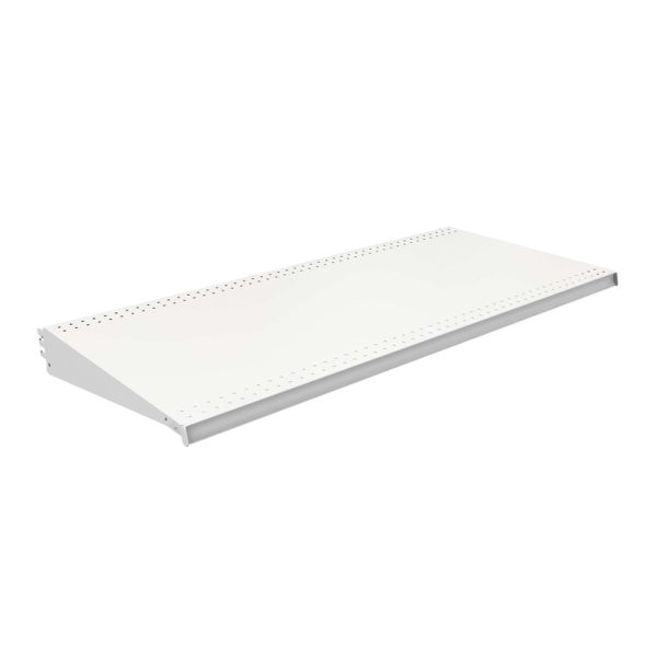 Lozier 1 in. H X 48 in. W X 22 in. L Powder Coated Cool White DL Style Shelf 2 pk