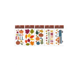 Impact Innovations 12 in. Harvest Gel Clings Fall Decor