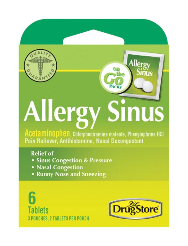 Lil Drug Store Allergy Sinus Relief 6 ct - PaintPlace New York