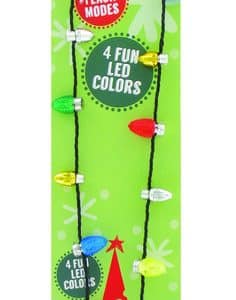 Lotsa Lites Christmas Flashing Holiday Bulb Necklace 1 pk