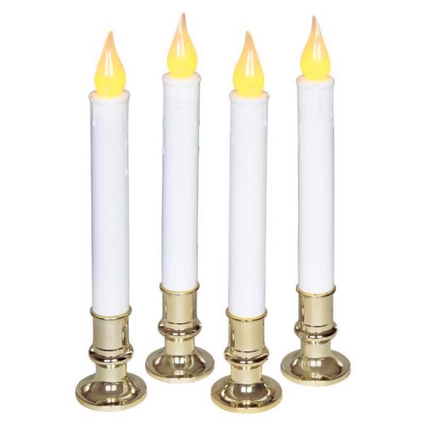 Celebrations LED Golden/White Candle Indoor Christmas Decor