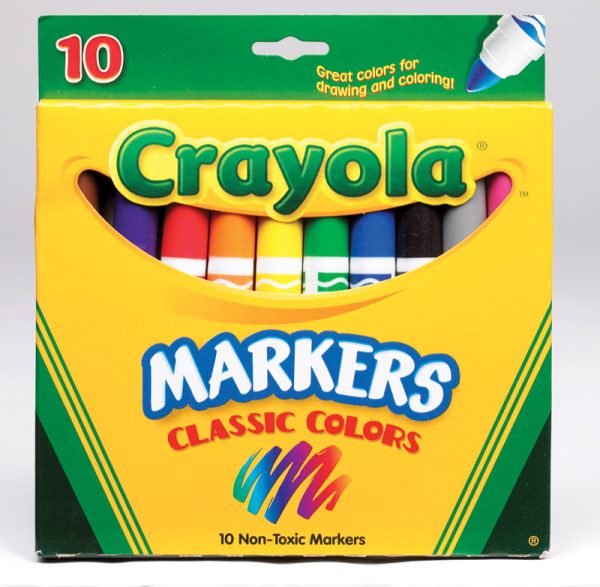 Crayola Classic Assorted Broad Tip Markers 10 pk