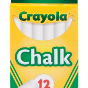 Crayola Nontoxic White Chalk 12 pk