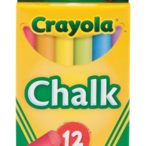 Crayola Nontoxic Assorted Color Chalk 12 pk