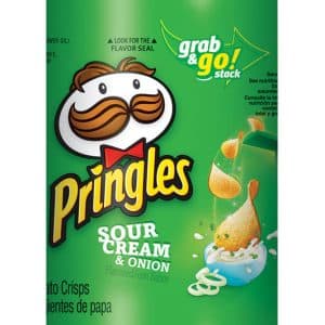 Pringles Sour Cream & Onion Chips 5.57 oz Can