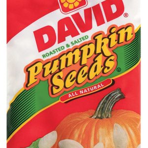 David Roasted Salted Pumpkin Seeds 2.25 oz Pegged