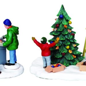 Lemax Grillin & Chillin and Around the Christmas Tree Christmas Village