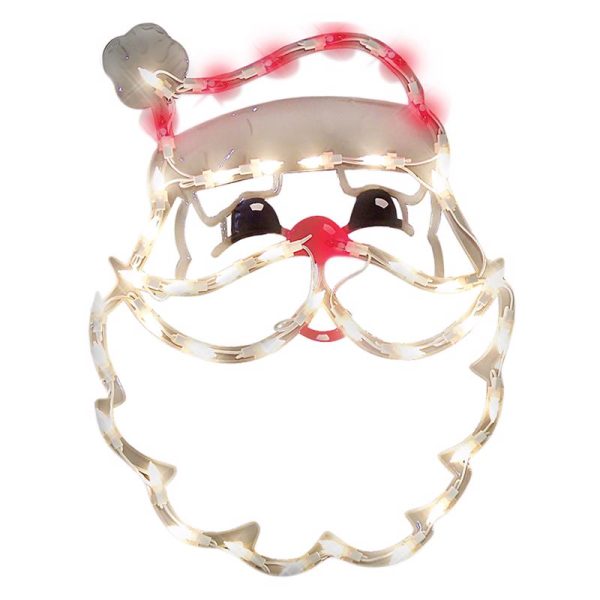 IG Design Red/White Santa Face Indoor Christmas Decor