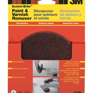 Scotch-Brite 5 in.   Aluminum Oxide Hook and Loop Paint and Varnish Remover Disc 1 pk