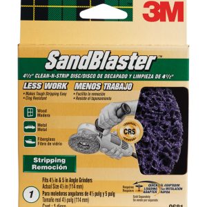 3M Sandblaster 4.5 in. Ceramic Blend Bolt-On Sanding Disc 60 Grit Coarse 1 pk