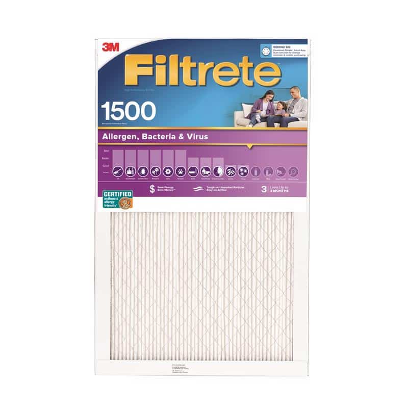 Filtrete 15 in. W X 20 in. H X 1 in. D 12 MERV Pleated Air Filter 1 pk