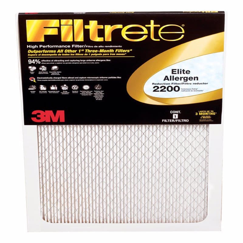 Filtrete 16 in. W X 25 in. H X 1 in. D Fiberglass 13 MERV Pleated ...