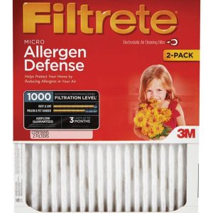 Filtrete 16 in. W X 20 in. H X 1 in. D 11 MERV Pleated Air Filter 2 pk