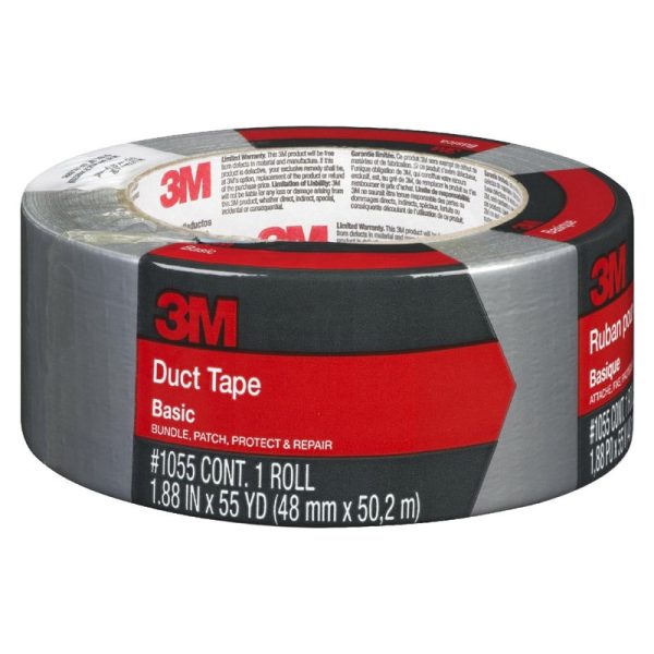 3M Scotch 1.88 in. W X 55 yd L Silver Solid Duct Tape