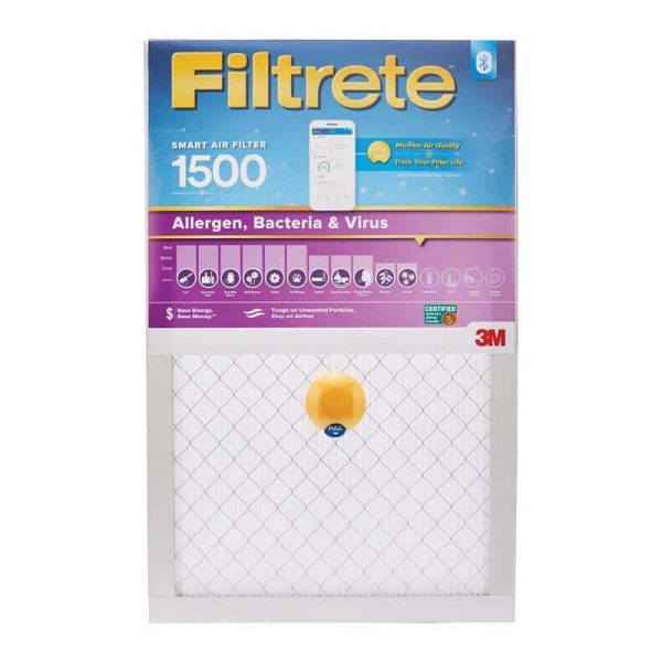 Filtrete 20 in. W X 25 in. H X 1 in. D Fiberglass 12 MERV Smart Air Filter 1 pk