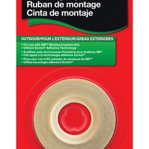 3M Clear Outdoor Shrink Film Mounting Tape 1/2 in. W X 500 in. L