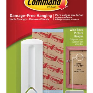 3M Command White Wire-Backed Picture Hanger 5 lb 1 pk
