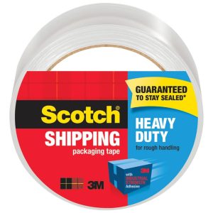 Scotch 1.88 in. W X 54.6 yd L Heavy Duty Packaging Tape Clear
