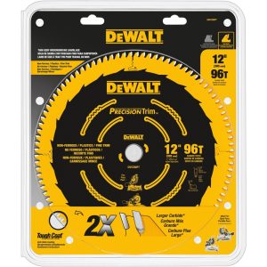 DeWalt Precision Trim 12 in. D X 1 in. S Carbide Tipped Circular Saw Blade 96 teeth 1 pk