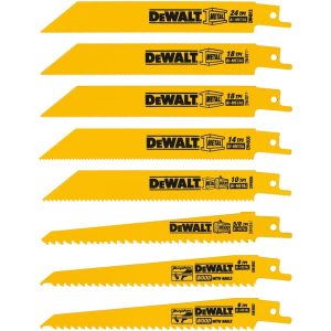 DeWalt Bi-Metal Reciprocating Saw Blade Set Multi TPI 8 pk