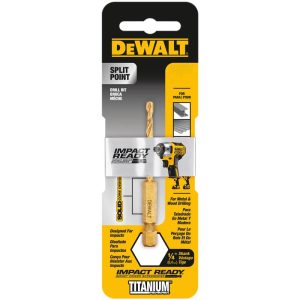 DeWalt Impact Ready 1/8 in.   S X 2-39/64 in.   L High Speed Steel Drill Bit 1 pc