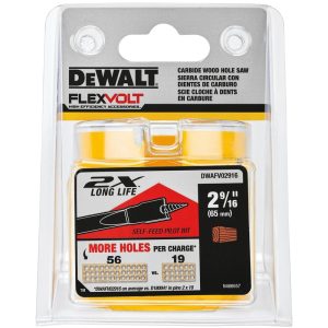 DeWalt FlexVolt 2-9/16 in. Carbide Tipped Hole Saw 1 pc