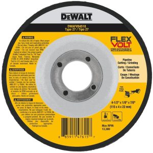 DeWalt FlexVolt 4-1/2 in.   D X 7/8 in.   S Ceramic Cut-Off Wheel 1 pc