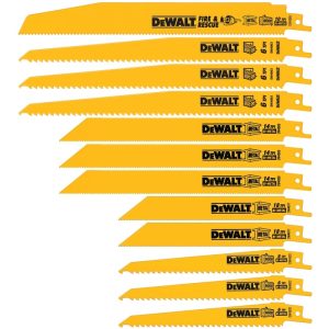 DeWalt Bi-Metal Reciprocating Saw Blade Set Multi TPI 12 pc