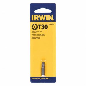 Irwin Tamper Resistant Torx T30  S X 1 in.   L Insert Bit Chrome Vanadium Steel 1 pc