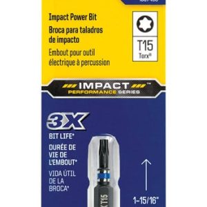 Irwin Impact Performance Series Torx T15 X 2 in. L Power Bit Steel 1 pc