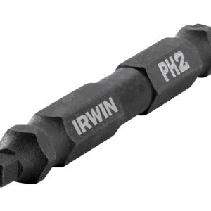 Irwin Impact Performance Series Phillips/Square #2 X 2-3/8 in. L Double-Ended Screwdriver Bit Steel